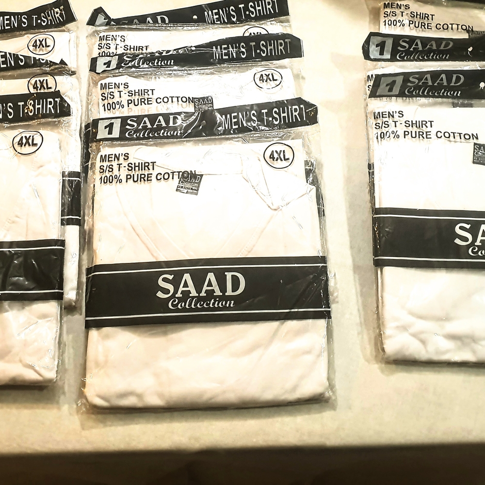 SD Collection Men's White T-Shirt- 9 In Total